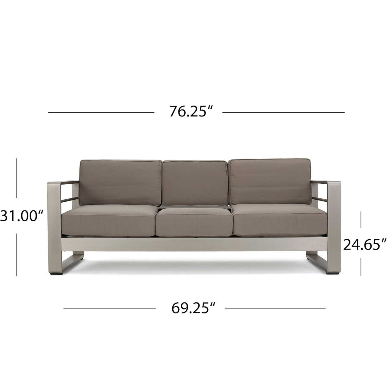 Pre-venta Mueble 100% aluminio con fogata (7 piezas)