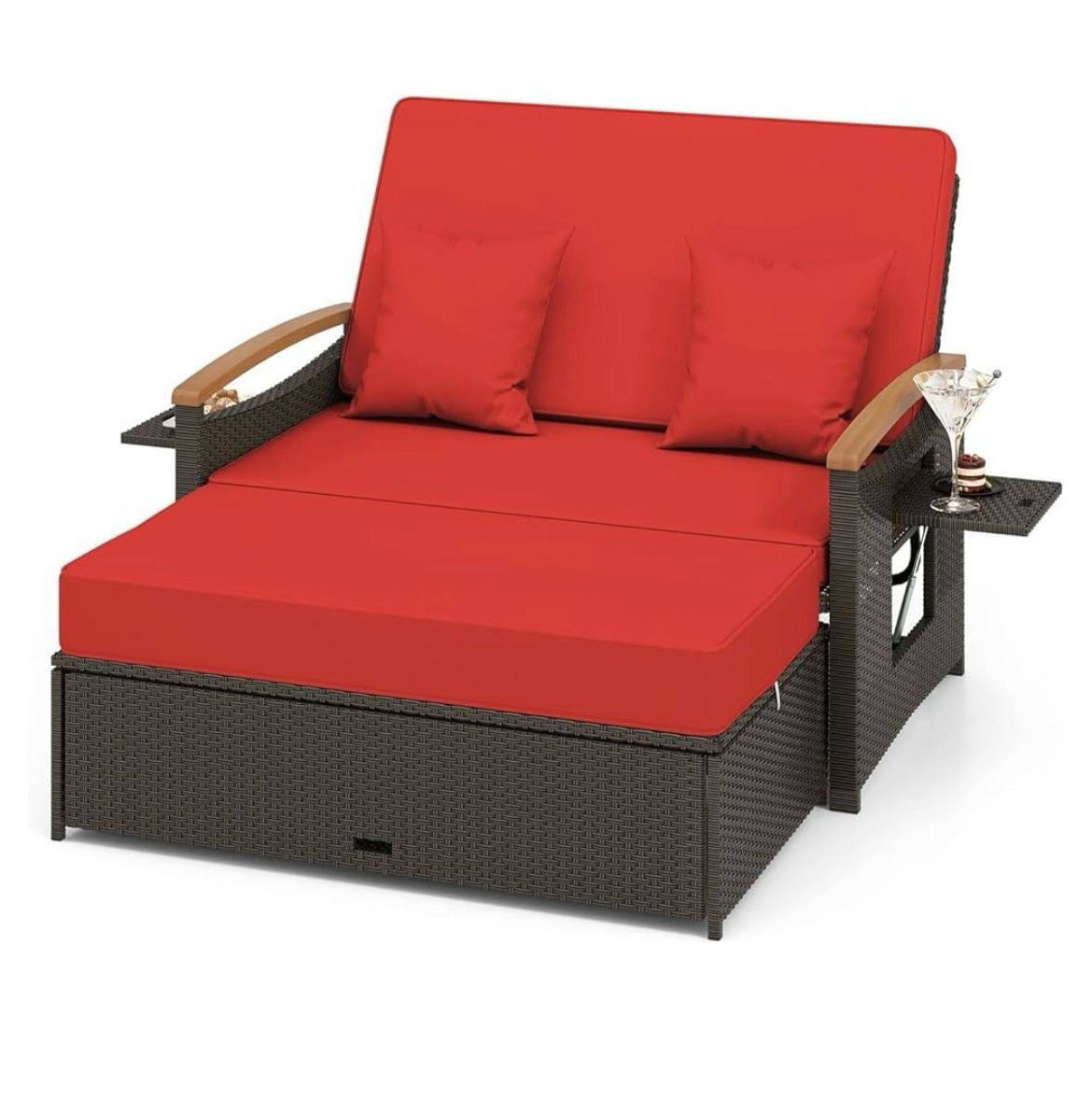 Pre-venta sofá cama de mimbre marrón varios colores a escoger.