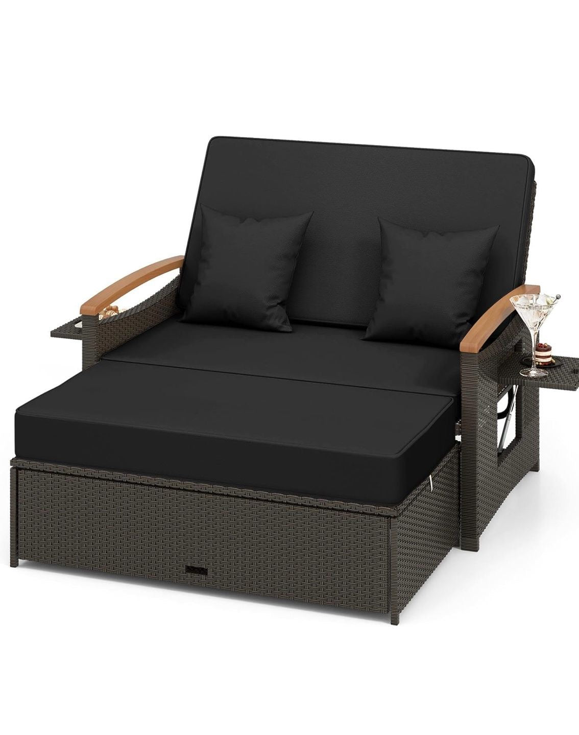 Pre-venta sofá cama de mimbre marrón varios colores a escoger.
