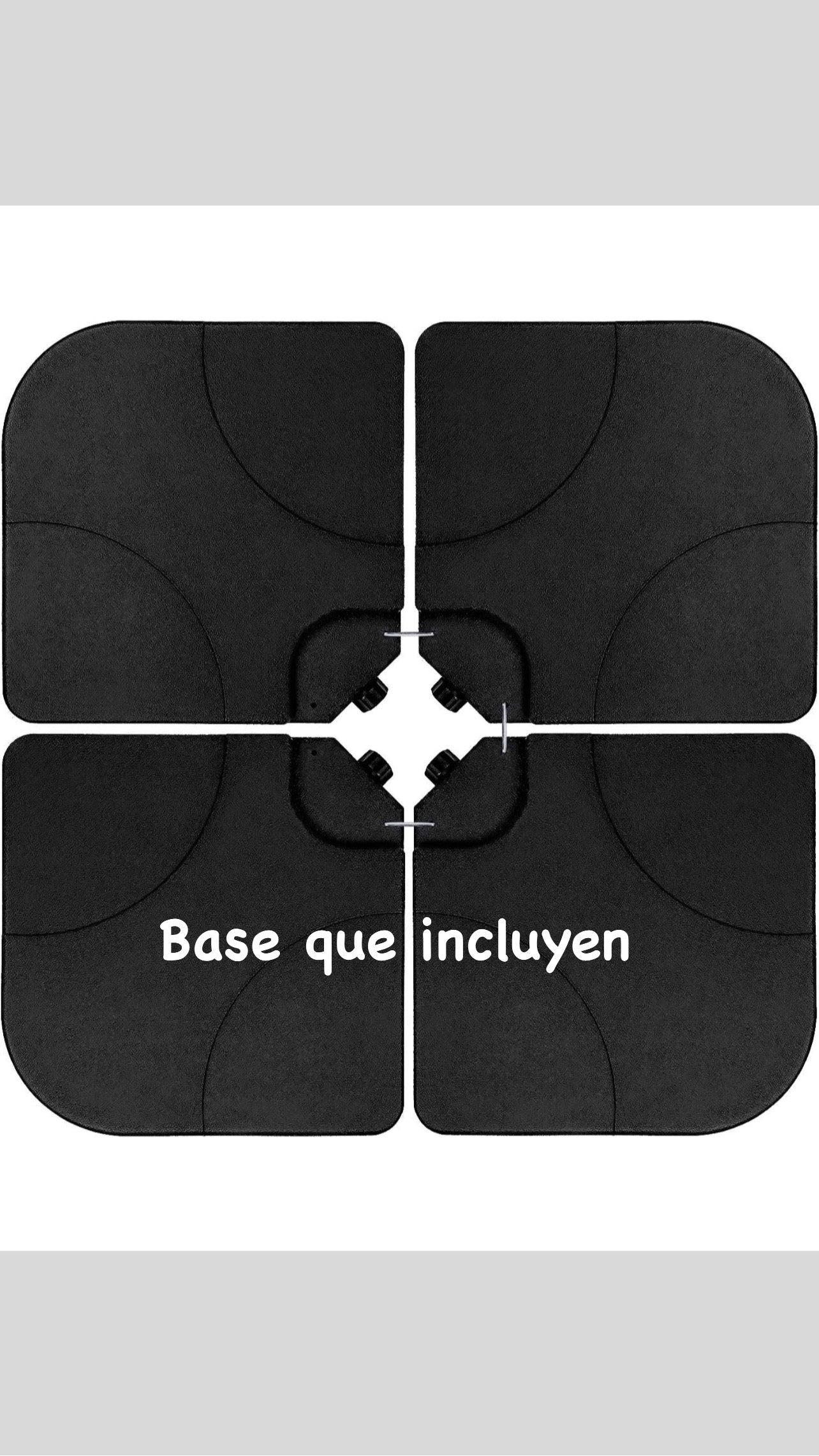 Sombrilla 9 pies azul con cover y base
