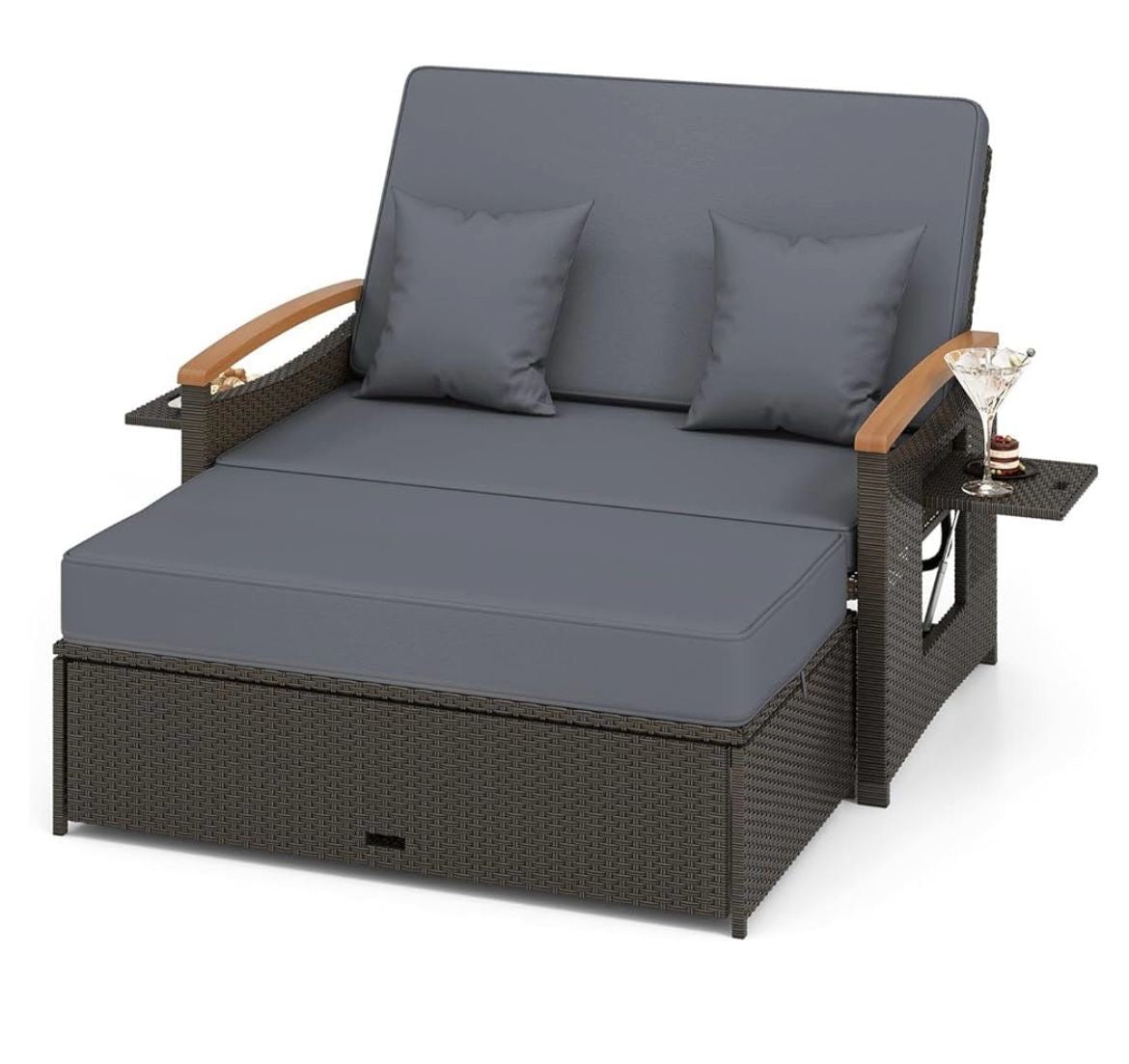 Pre-venta sofá cama de mimbre marrón varios colores a escoger.