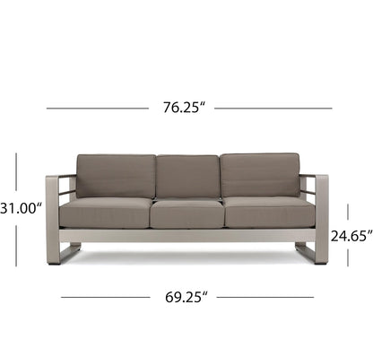 Pre-venta Mueble 100% aluminio con fogata (7 piezas)