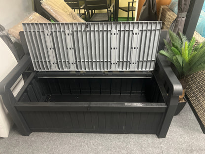 Storage exterior platico color negro y gris