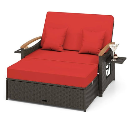Pre-venta sofá cama de mimbre marrón varios colores a escoger.