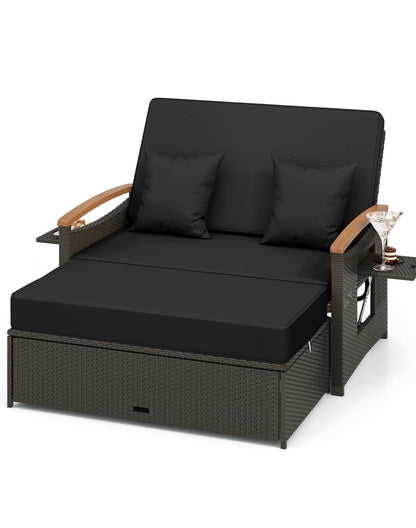 Pre-venta sofá cama de mimbre marrón varios colores a escoger.