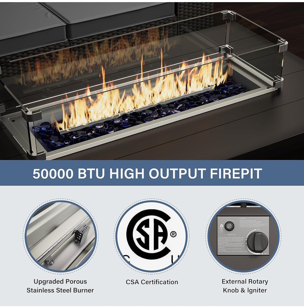 Fogata aluminio marrón