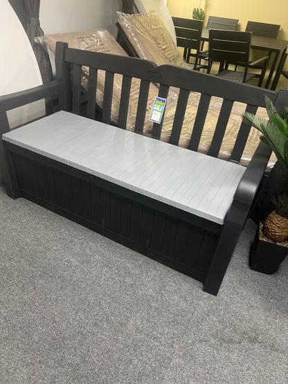 Storage exterior platico color negro y gris