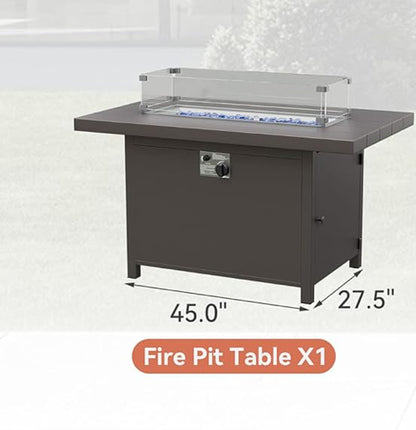 Fogata aluminio marrón